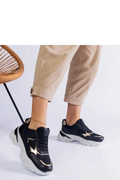 Czarne sneakersy na masywnej podeszwie Torreza - Solea Solea Czarne sneakersy na masywnej podeszwie Torreza - Solea Solea