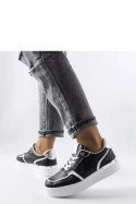 Czarne sneakersy na platformie Tooele - Solea Solea