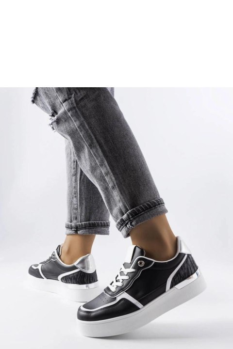 Czarne sneakersy na platformie Tooele - Solea Solea Czarne sneakersy na platformie Tooele - Solea Solea