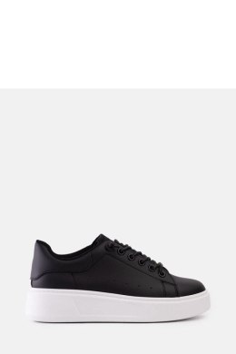 Czarne sneakersy z efektownym zdobieniem Asmait - Solea Solea