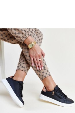 Czarne sneakersy z suwakiem na boku Shanna - Solea Solea