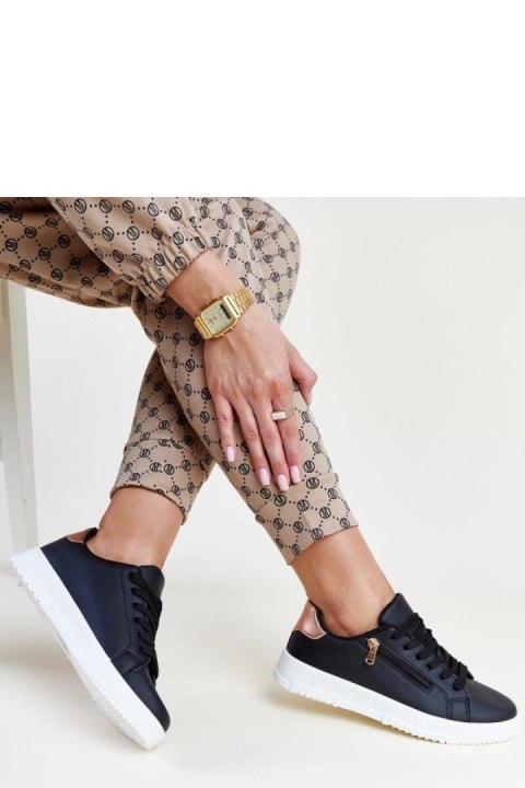 Czarne sneakersy z suwakiem na boku Shanna - Solea Solea Czarne sneakersy z suwakiem na boku Shanna - Solea Solea