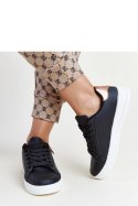 Czarne sneakersy z suwakiem na boku Shanna - Solea Solea