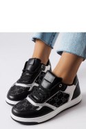 Czarne sneakersy zdobione monogramem Isidora - Solea Solea Czarne sneakersy zdobione monogramem Isidora - Solea Solea