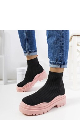 Czarno różowe wysokie sneakersy Marks - Solea Solea