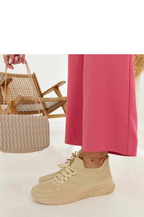 Beżowe materiałowe sneakersy Ornella - Solea Solea Beżowe materiałowe sneakersy Ornella - Solea Solea
