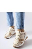Beżowe sneakersy na koturnie Leopoldo - Solea Solea Beżowe sneakersy na koturnie Leopoldo - Solea Solea