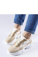 Beżowe sneakersy na masywnej podeszwie Gironic - Solea Solea Beżowe sneakersy na masywnej podeszwie Gironic - Solea Solea