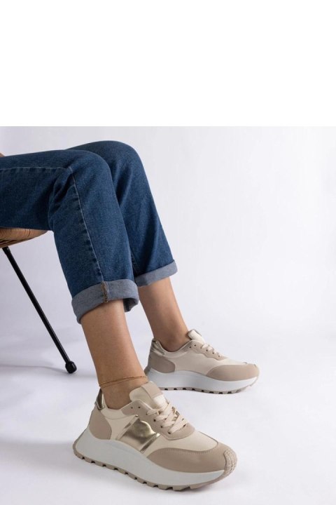 Beżowe sneakersy na platformie Cremorna - Solea Solea Beżowe sneakersy na platformie Cremorna - Solea Solea