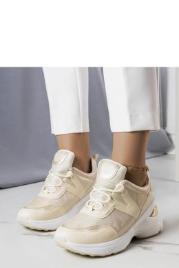 Beżowe sneakersy z metalicznymi wstawkami Ruais - Solea Solea