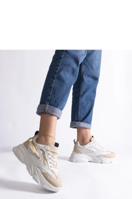 Beżowo-złote damskie sneakersy Milenka - Solea Solea