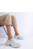 Białe sneakersy na masywnej podeszwie Adoma - Solea Solea Białe sneakersy na masywnej podeszwie Adoma - Solea Solea