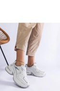 Białe sneakersy na masywnej podeszwie Adoma - Solea Solea Białe sneakersy na masywnej podeszwie Adoma - Solea Solea