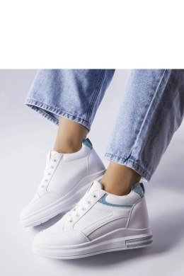 Białe sneakersy z brokatowymi wstawkami Bonevil - Solea Solea