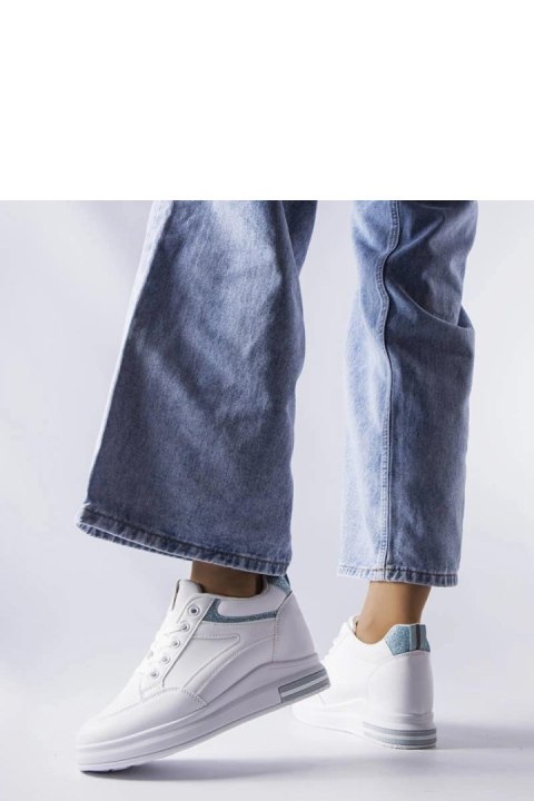 Białe sneakersy z brokatowymi wstawkami Bonevil - Solea Solea Białe sneakersy z brokatowymi wstawkami Bonevil - Solea Solea