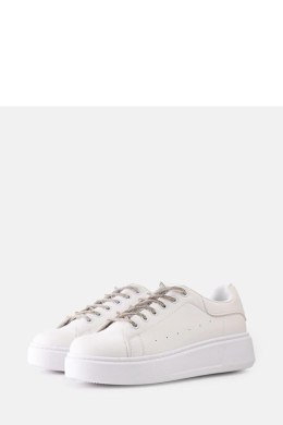 Białe sneakersy z efektownym zdobieniem Asmait - Solea Solea