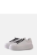 Białe sneakersy z efektownym zdobieniem Asmait - Solea Solea Białe sneakersy z efektownym zdobieniem Asmait - Solea Solea