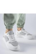 Białe sneakersy z ozdobną nitką Facondo - Solea Solea Białe sneakersy z ozdobną nitką Facondo - Solea Solea
