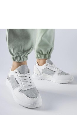 Białe sneakersy z ozdobną nitką Facondo - Solea Solea