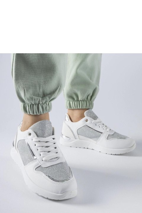 Białe sneakersy z ozdobną nitką Facondo - Solea Solea Białe sneakersy z ozdobną nitką Facondo - Solea Solea