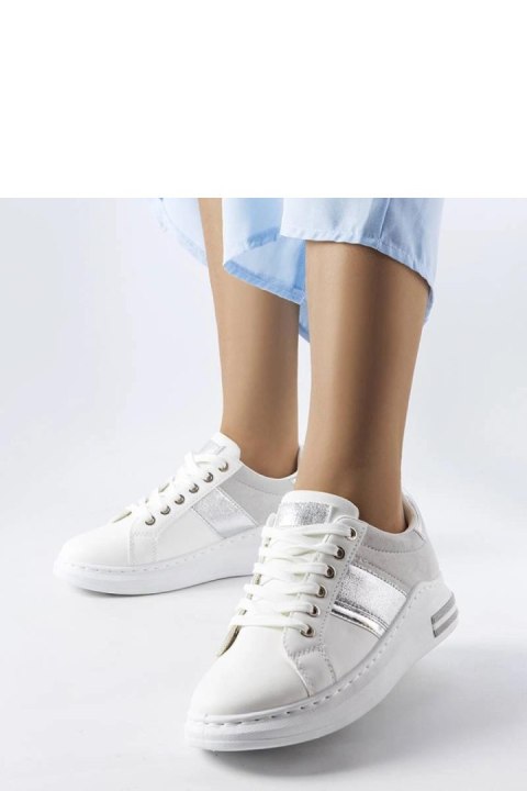 Białe sneakersy z szarymi wstawkami Deans - Solea Solea
