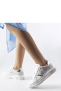 Białe sneakersy z szarymi wstawkami Deans - Solea Solea