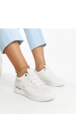 Białe sneakersy z wężową skórką Tasnim - Solea Solea
