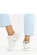 Białe sneakersy z wężową skórką Tasnim - Solea Solea Białe sneakersy z wężową skórką Tasnim - Solea Solea