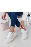 Biało-różowe ażurowe sneakersy Semhar - Solea Solea Biało-różowe ażurowe sneakersy Semhar - Solea Solea