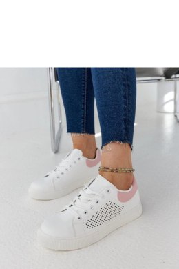 Biało-różowe ażurowe sneakersy Semhar - Solea Solea