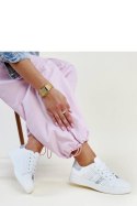 Biało-srebrne sneakersy eko skóra Berdine - Solea Solea Biało-srebrne sneakersy eko skóra Berdine - Solea Solea