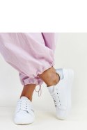 Biało-srebrne sneakersy eko skóra Berdine - Solea Solea Biało-srebrne sneakersy eko skóra Berdine - Solea Solea