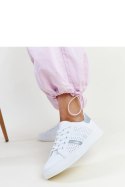 Biało-srebrne sneakersy eko skóra Berdine - Solea Solea Biało-srebrne sneakersy eko skóra Berdine - Solea Solea