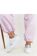 Biało-srebrne sneakersy eko skóra Berdine - Solea Solea Biało-srebrne sneakersy eko skóra Berdine - Solea Solea