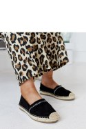 Czarne espadryle z cyrkoniami Abia - Solea Solea Czarne espadryle z cyrkoniami Abia - Solea Solea