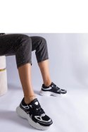 Czarne sneakersy damskie ze srebrnymi wstawkami Gaytan - Solea Solea Czarne sneakersy damskie ze srebrnymi wstawkami Gaytan - Solea Solea