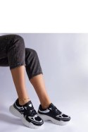 Czarne sneakersy damskie ze srebrnymi wstawkami Gaytan - Solea Solea Czarne sneakersy damskie ze srebrnymi wstawkami Gaytan - Solea Solea