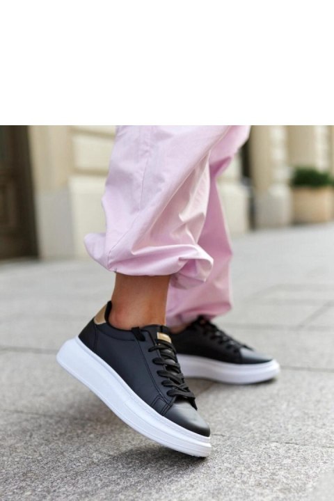 Czarne sneakersy na grubej podeszwie Ivalu - Solea Solea Czarne sneakersy na grubej podeszwie Ivalu - Solea Solea