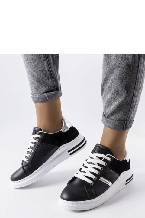 Czarne sneakersy z wstawkami Deans - Solea Solea Czarne sneakersy z wstawkami Deans - Solea Solea