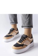 Czarno-beżowe buty na grubszej podeszwie Baron - Solea Solea Czarno-beżowe buty na grubszej podeszwie Baron - Solea Solea