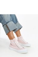 Różowe wysokie trampki Vinka - Solea Solea Różowe wysokie trampki Vinka - Solea Solea