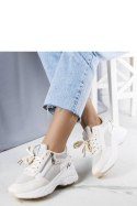 Beżowe sneakersy na koturnie Stacey - Solea Solea Beżowe sneakersy na koturnie Stacey - Solea Solea