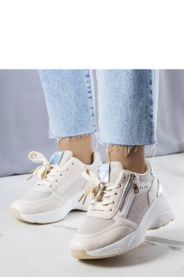 Beżowe sneakersy na koturnie Stacey - Solea Solea