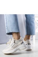 Beżowe sneakersy na koturnie Stacey - Solea Solea Beżowe sneakersy na koturnie Stacey - Solea Solea