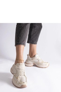 Beżowe sneakersy na masywnej podeszwie Adoma - Solea Solea