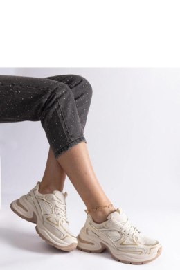 Beżowe sneakersy na masywnej podeszwie Adoma - Solea Solea