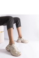 Beżowe sneakersy na masywnej podeszwie Adoma - Solea Solea