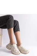 Beżowe sneakersy na masywnej podeszwie Adoma - Solea Solea