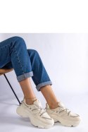 Beżowe sneakersy sportowe damskie Ivett - Solea Solea