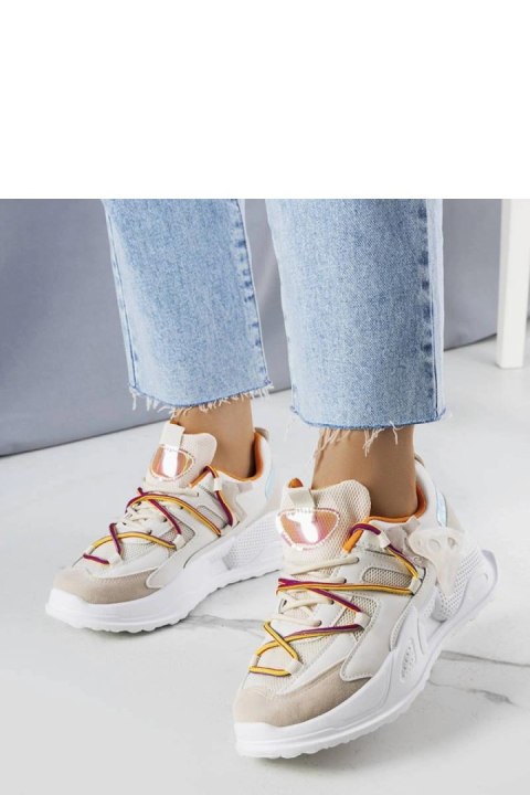 Beżowe sneakersy z łączonych materiałów Traci - Solea Solea Beżowe sneakersy z łączonych materiałów Traci - Solea Solea